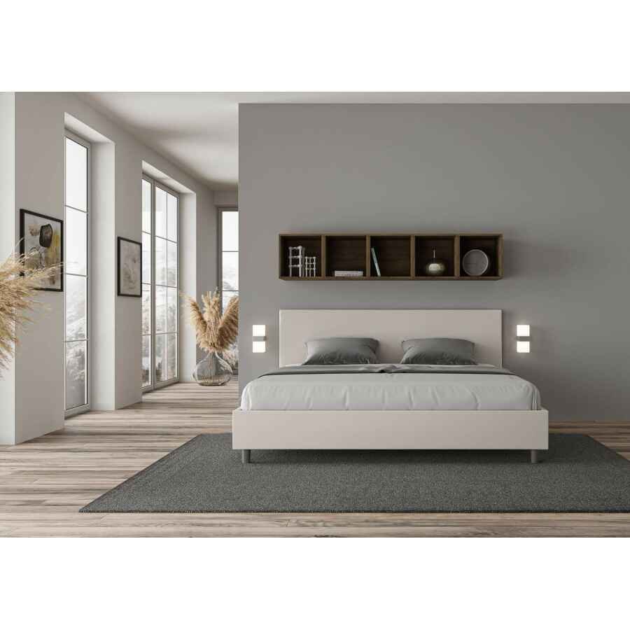 Letto Matrimoniale King size rivestito in Similpelle – ADELE