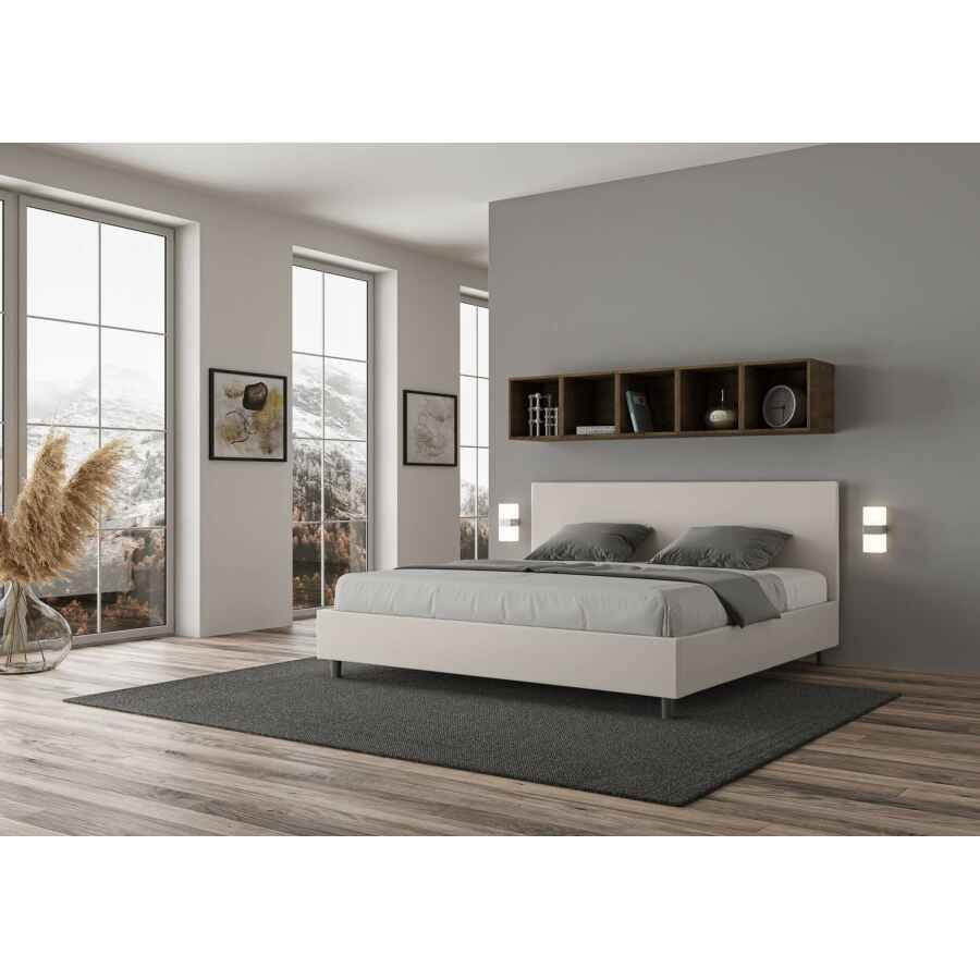 Letto Matrimoniale King size rivestito in Similpelle – ADELE