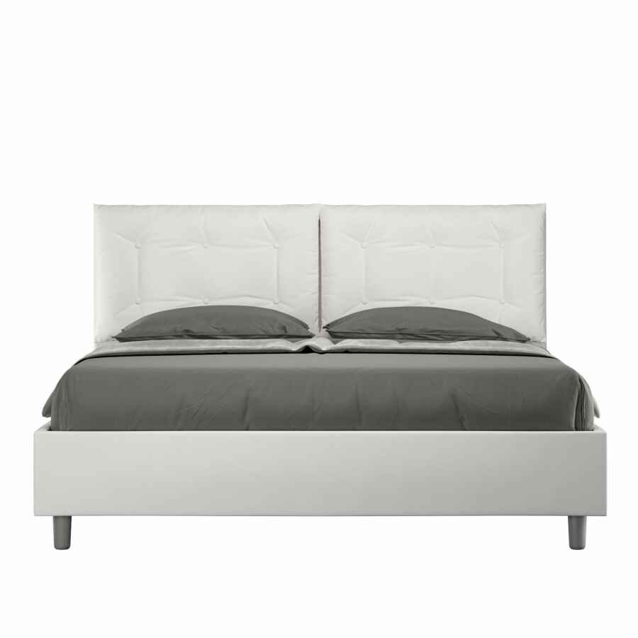 Letto Matrimoniale rivestito in Similpelle – ANNALISA