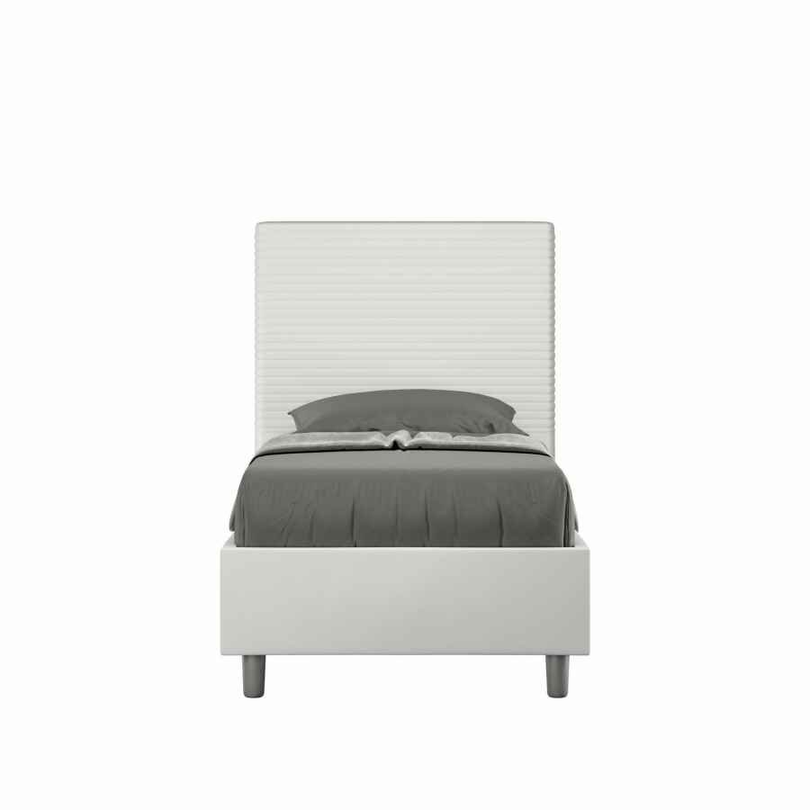 Letto Singolo rivestito in Similpelle – FOCUS