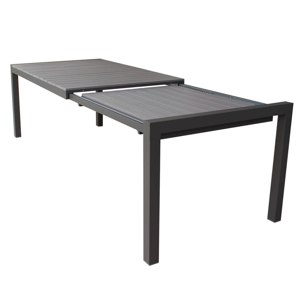 RED – set tavolo da giardino con sedie in alluminio cm 162/242x100x74 h
