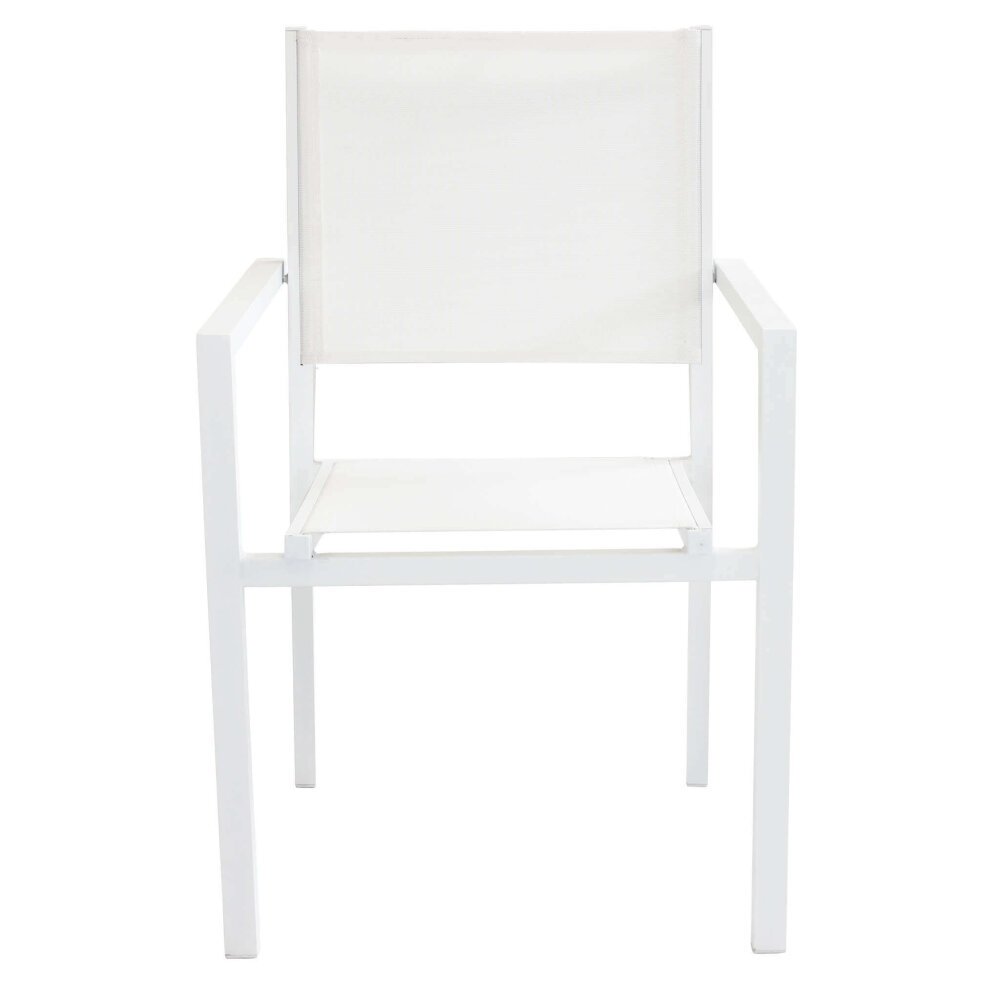 MIKE – set tavolo da giardino con sedie in alluminio cm 180/240x100x75 h