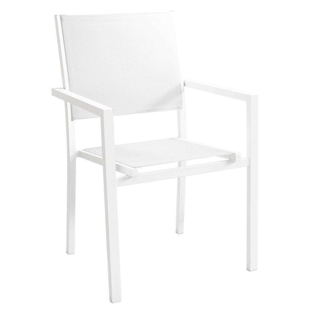 MIKE – set tavolo da giardino con sedie in alluminio cm 180/240x100x75 h