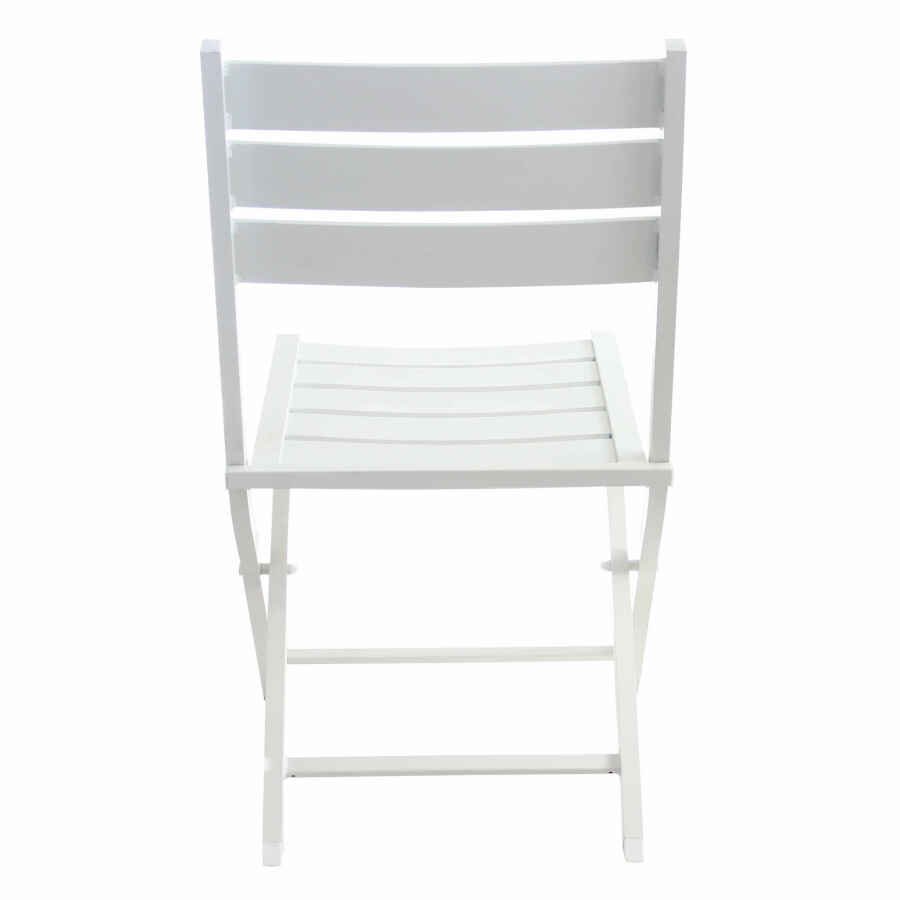 DANIEL – set tavolo da giardino con sedie pieghevole salvaspazio in alluminio 70×70