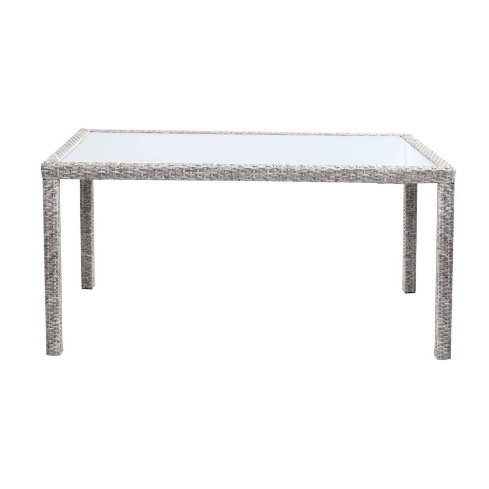 AXEL – set tavolo da giardino con sedie con piano in vetro 150×90