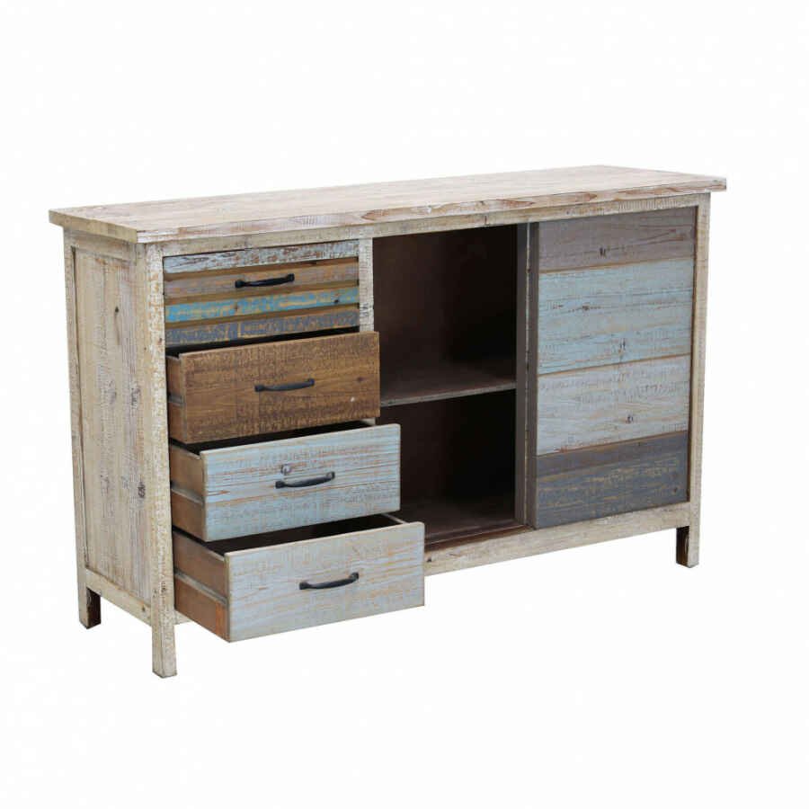 Credenza colorato in Legno cm 140x40x82 – FREDDY