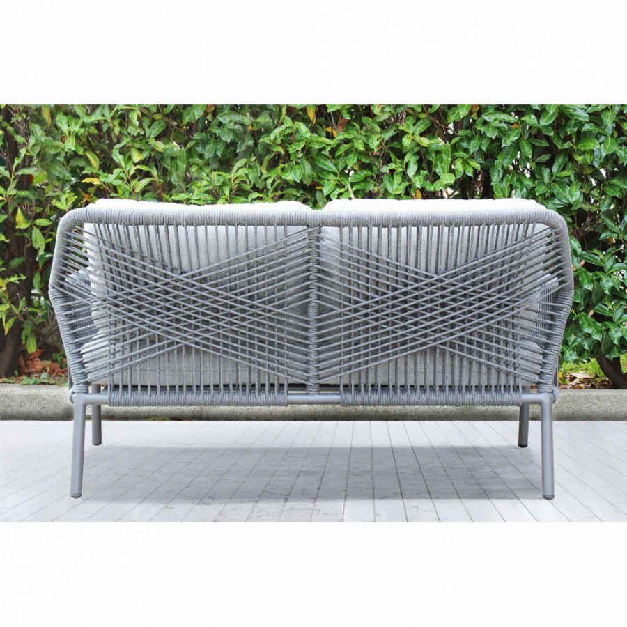 salotto da giardino in alluminio 4 posti D.148x78x79/P.70x78x79/T.100x55x45 – GIG