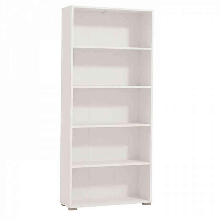 libreria cinque ripiani moderno minimal in legno cm 70 x 24,5 x 176,5 h – MADDI