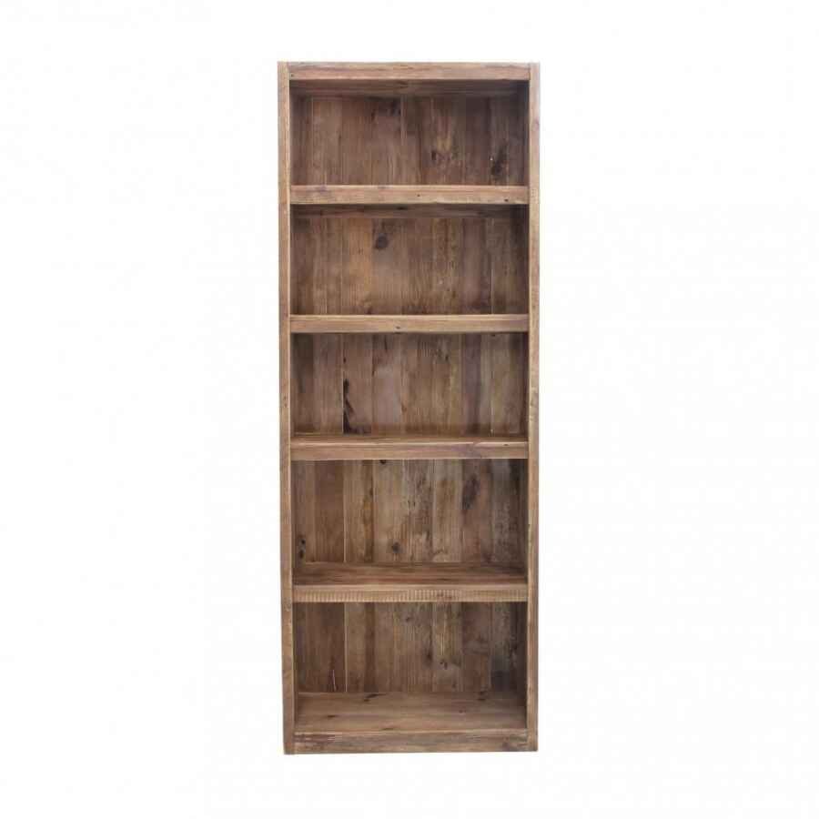 Libreria con 6 ripiani in Pino riciclato cm 90x45x240 – PINE