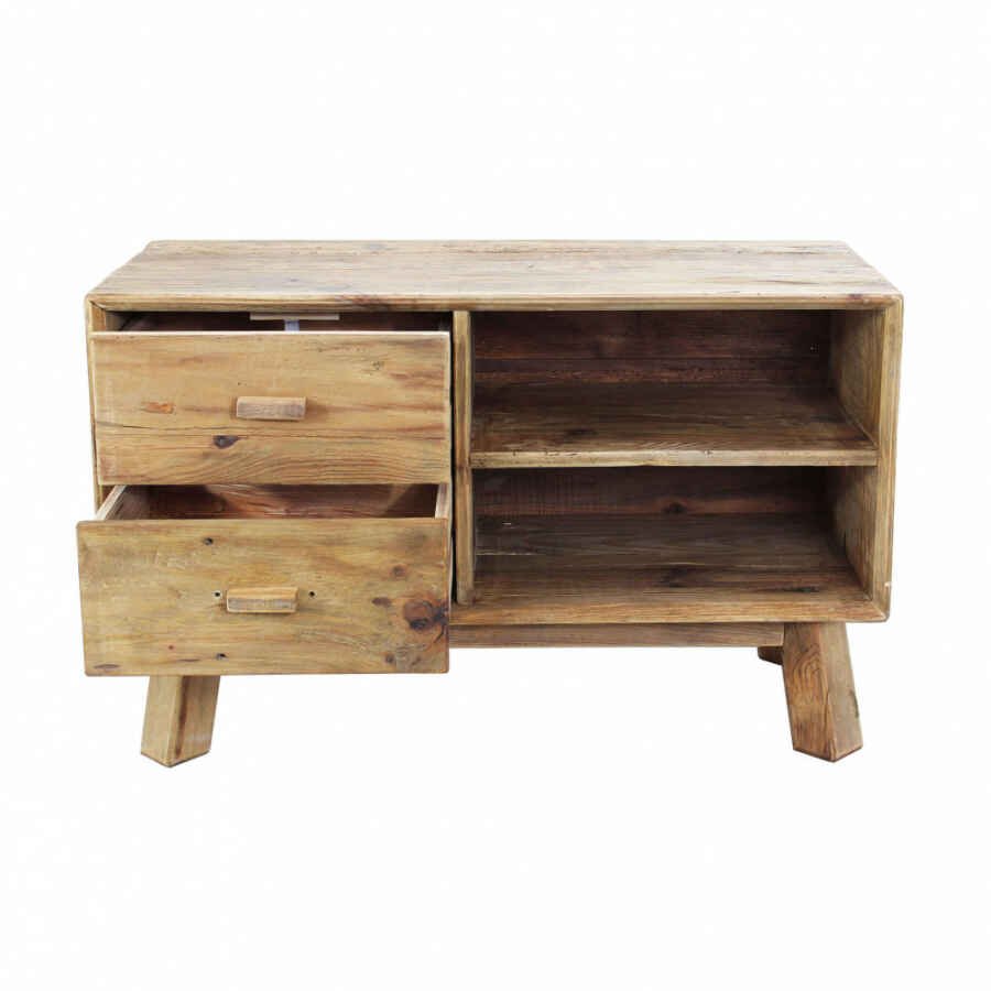 Comodino in Pino riciclato cm 90x40x55 – PINE