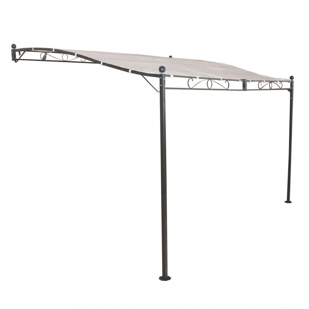 Pergola da Giardino addossata 3,5×2,5 in acciaio,poliestere – MERLIN