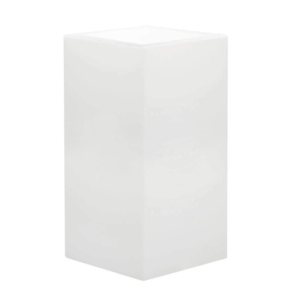 Vaso luminoso RGB con pannello solare cm 40x40x80 – KEVIN