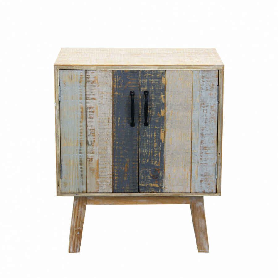 Comodino con 2 ante in Truciolare cm 56x36x66 – FREDDY
