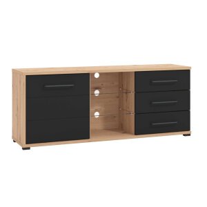 porta tv un anta tre cassetti moderno minimal in legno cm 161,5 x 40 x 65 h – ELLI