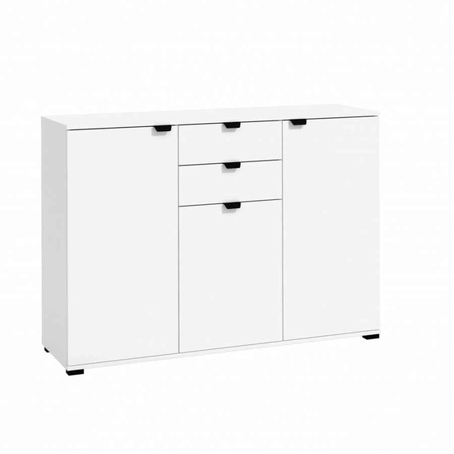 credenza moderna con 3 ante e 2 cassetti cm 135 x 40 x 95 h – PLUS