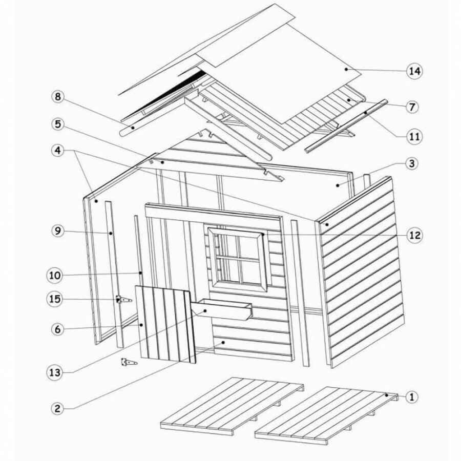 Casetta per bambini in Legno cm 112x126x158 – LILLO