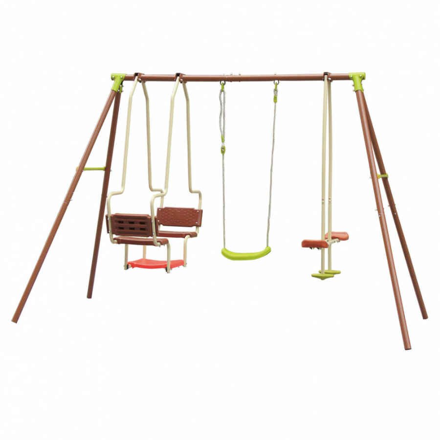 Altalena per bambini 5 posti in Acciaio cm 153x269x195 – MASHA