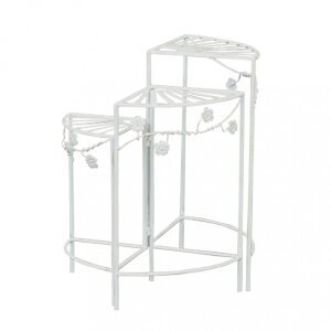 Etagère bianco antico in Metallo cm 46x32x57 – GEORGE