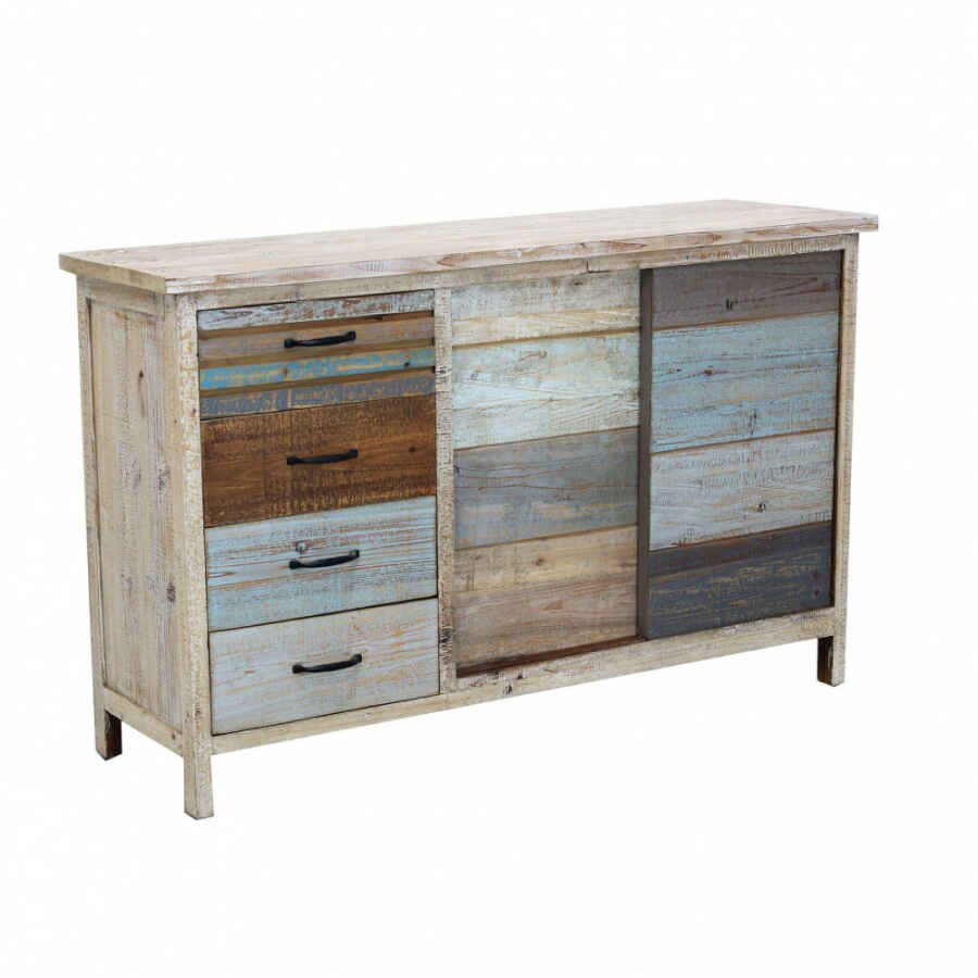 Credenza colorato in Legno cm 140x40x82 – FREDDY