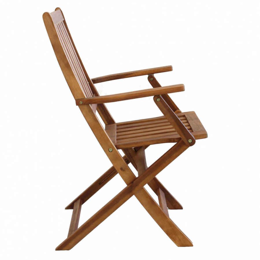 Poltrona da Giardino Pieghevole in Legno,Acacia cm 55x57x91 – JIMI