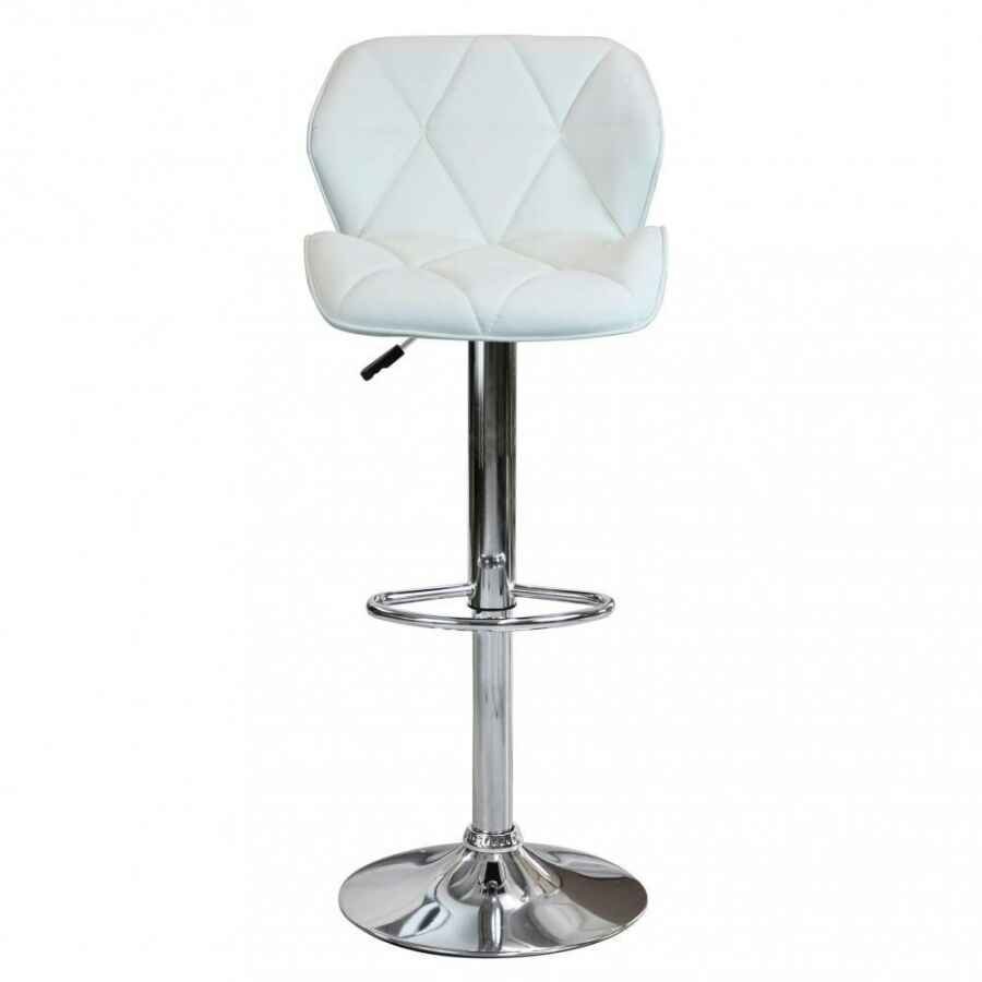 Sgabello Moderno per Sala da Pranzo in Ecopelle,Metallo cm 48x44x106 – PETER