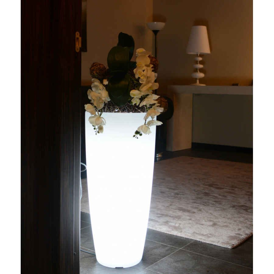 Vaso luminoso in Polipropilene cm 40x40x90 – LUCIUS