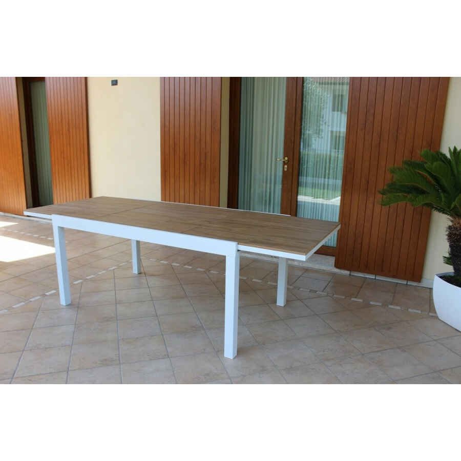 Tavolo da Giardino Allungabile piano in finto Legno 200-300×95 – URBAN