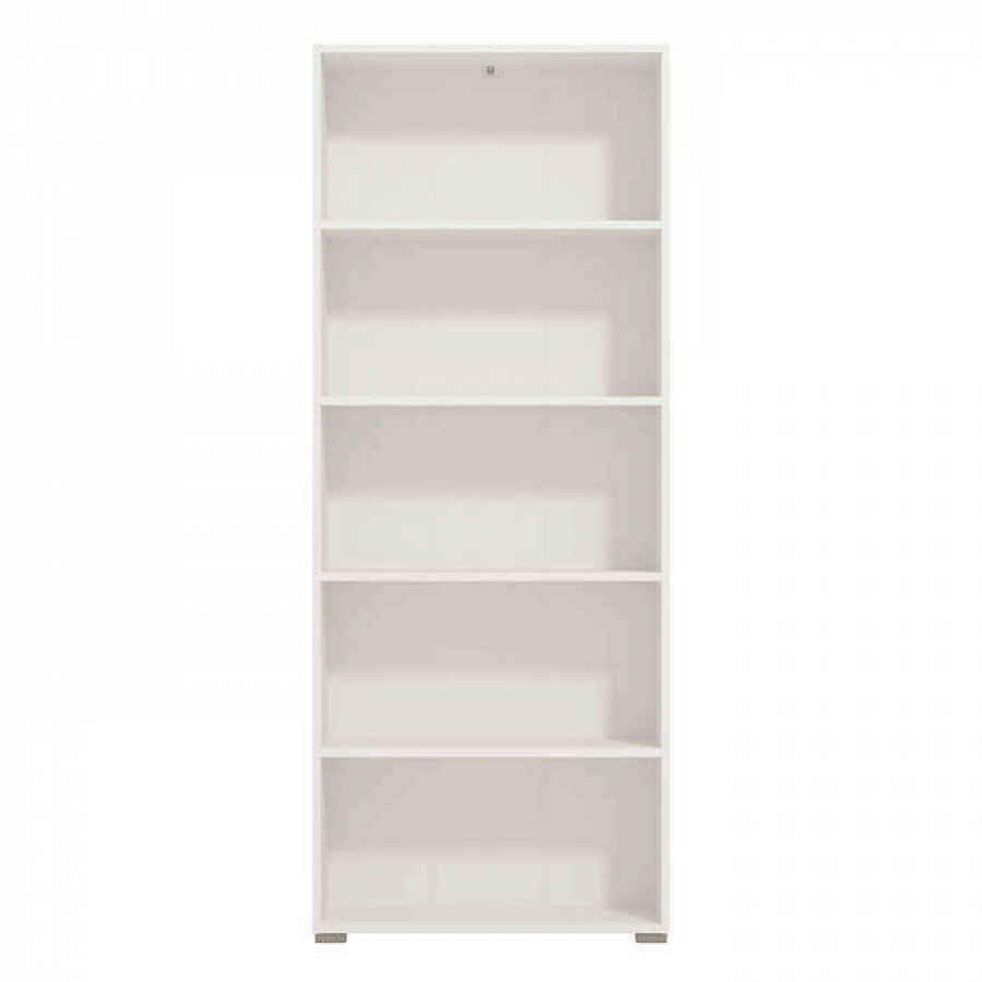 libreria cinque ripiani moderno minimal in legno cm 70 x 24,5 x 176,5 h – MADDI