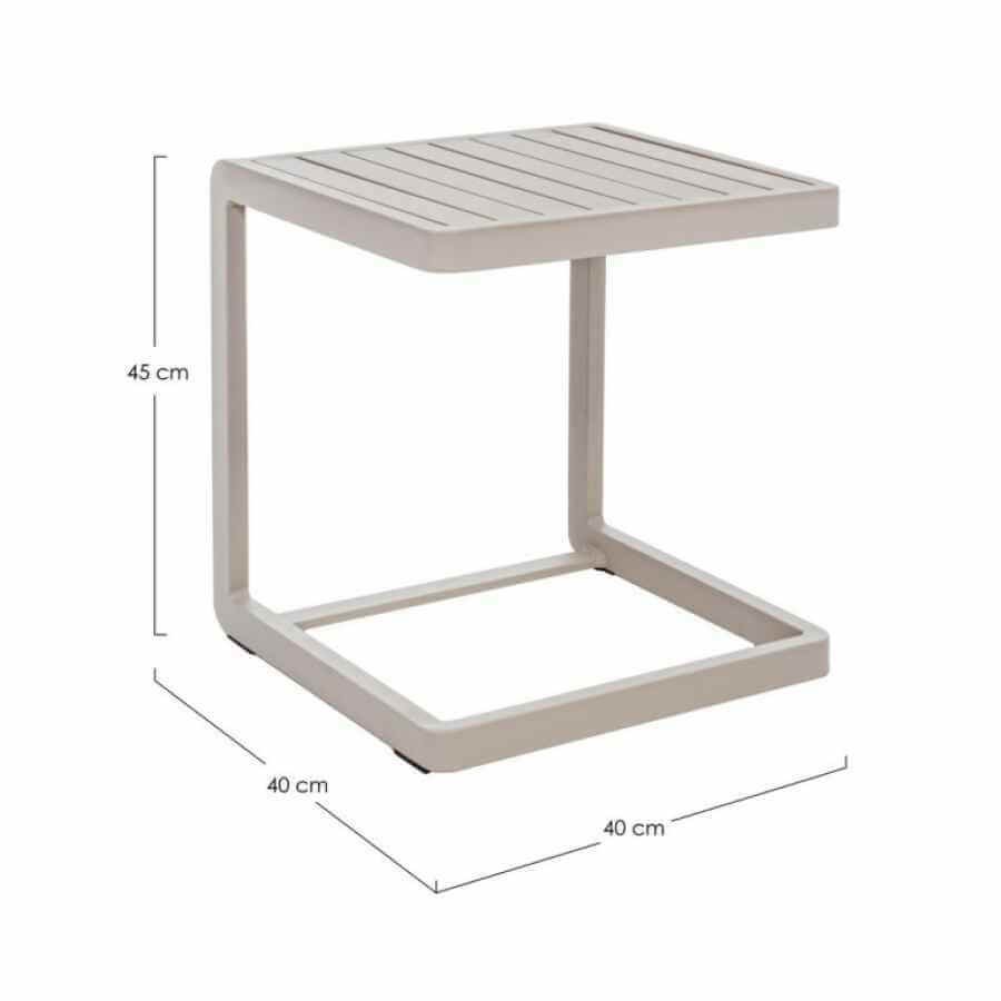 Tavolino da giardino in alluminio 40X40 (2 Pezzi) – KONNOR