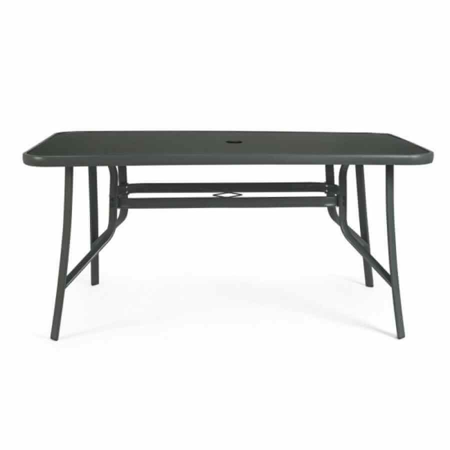 Tavolo da giardino con Foro per ombrellone 150X90 – MARTINEZ