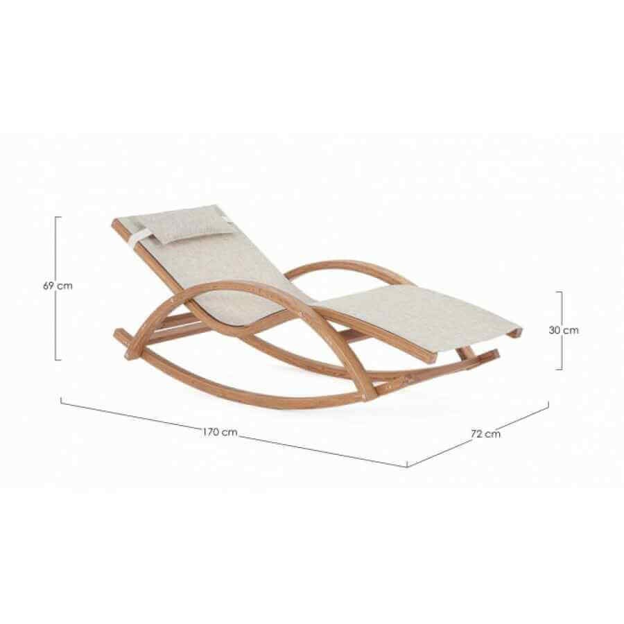 Chaise Longue Dondolo con cuscini – NOES