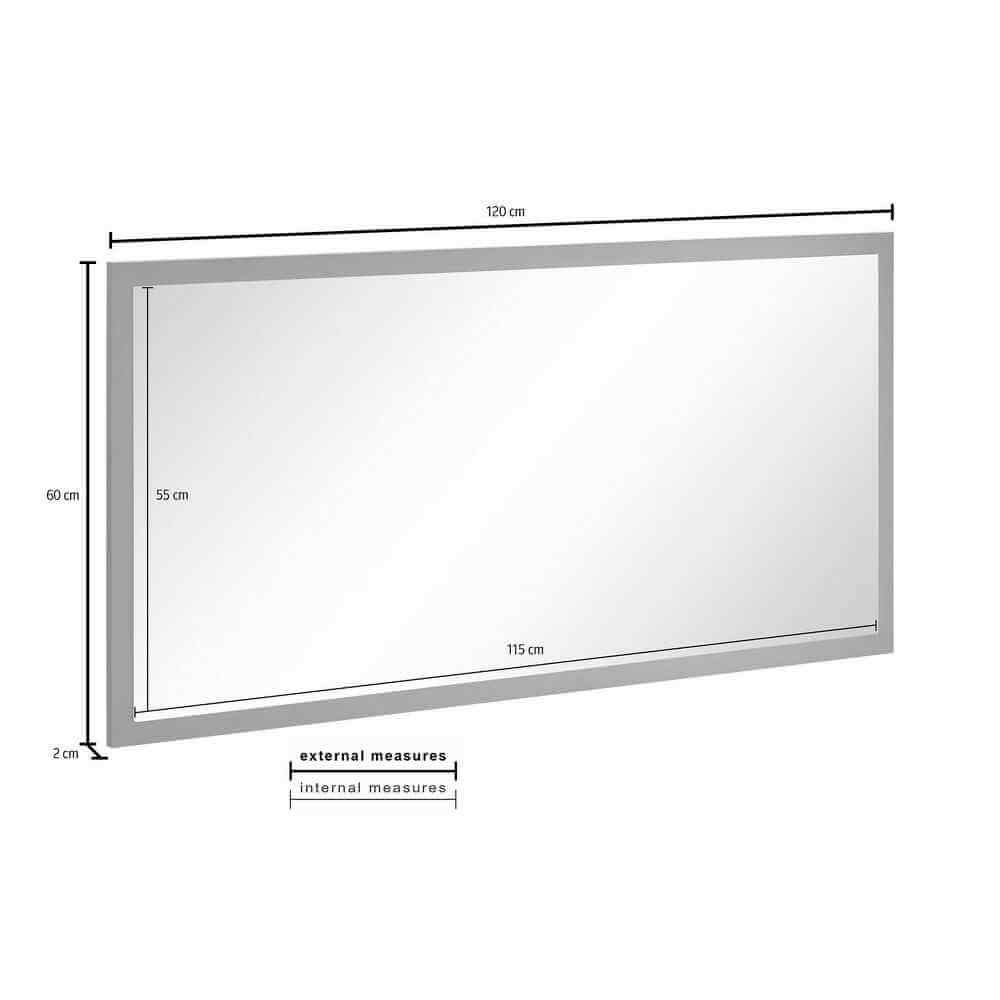 Specchio Moderno per Ingresso E Camera Da Letto 120x2x60cm – SATURNO