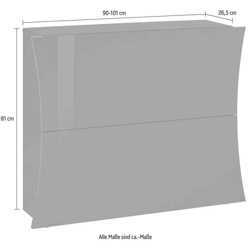 Scarpiera Moderna 2 Ante 101×26,6×81,5cm – ARCANE