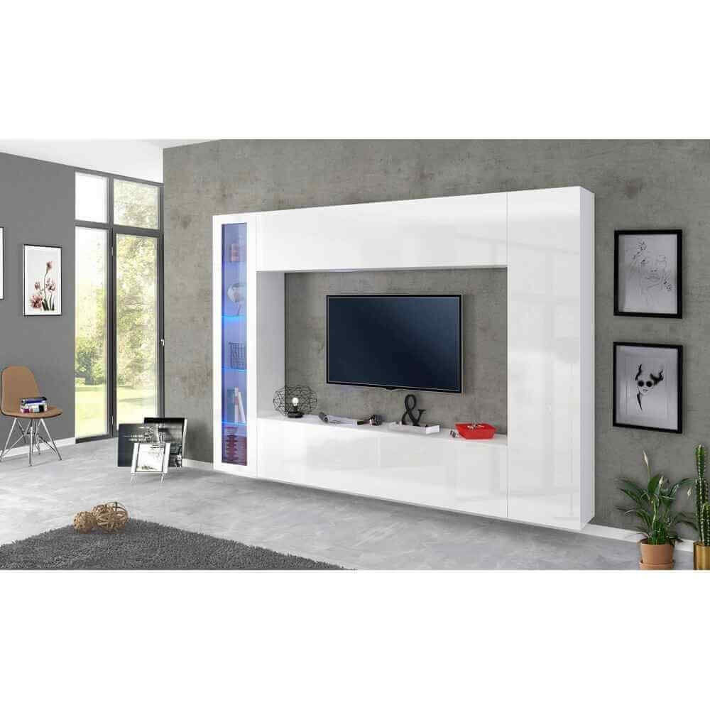 Parete Attrezzata Moderna per Soggiorno 260x30x180cm – ECHO