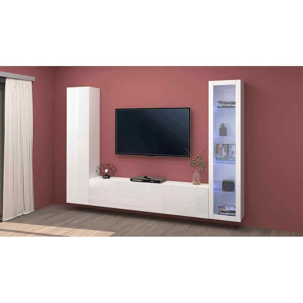 Parete Attrezzata Moderna per Soggiorno 260x30x180cm – ECHO