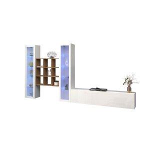 Parete Attrezzata Moderna per Soggiorno 350x30x180cm – ECHO