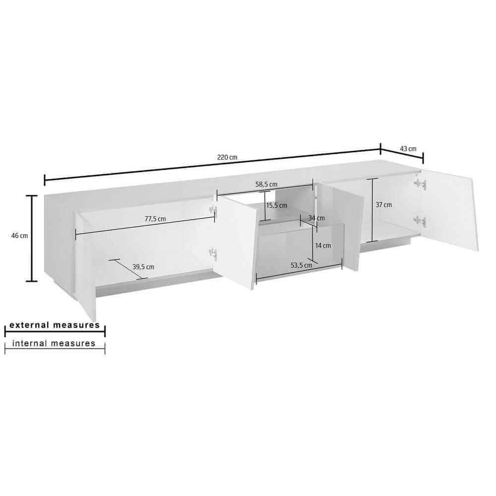 Mobile Porta Tv Moderno 220x43x46cm – GALAXIA