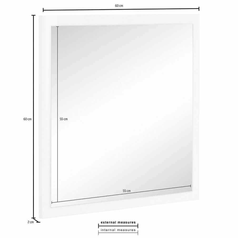 Specchio Moderno per Ingresso E Camera Da Letto 60x2x60cm – SATURNO