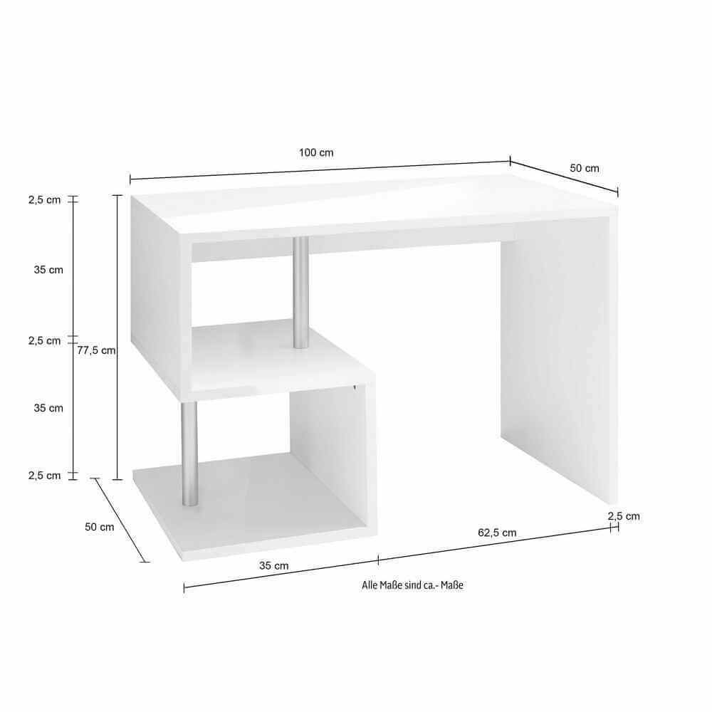 Scrivania Moderna Da Ufficio 100x50x77,5cm – HERMES