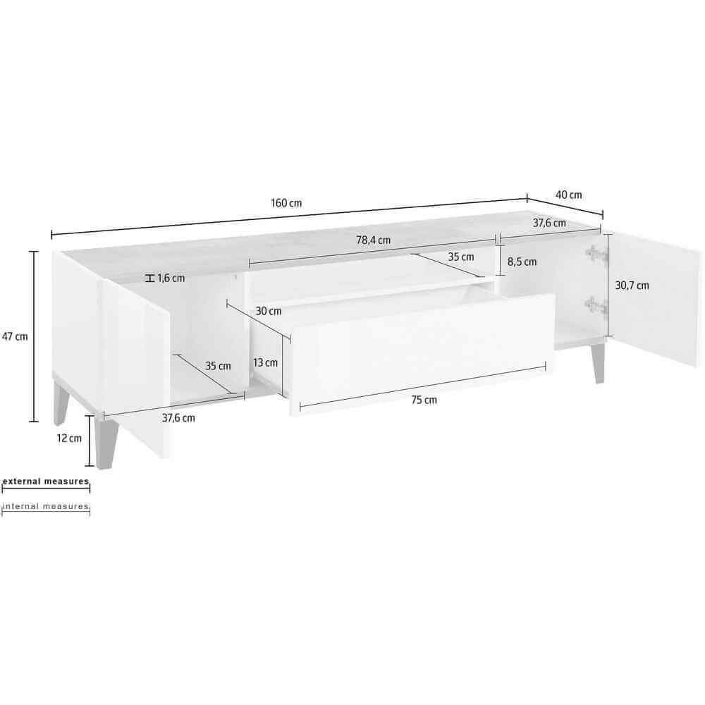 Mobile Porta Tv Moderno 160x40x47cm – ARTEMIS