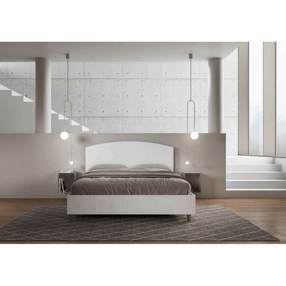 Letto Matrimoniale rivestito in Similpelle – ANTILIA