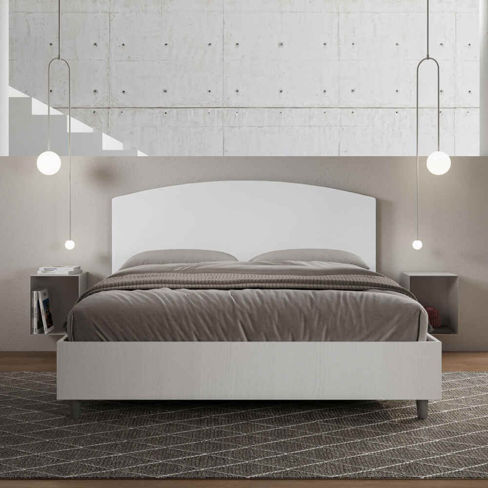 Letto Matrimoniale rivestito in Similpelle – ANTILIA