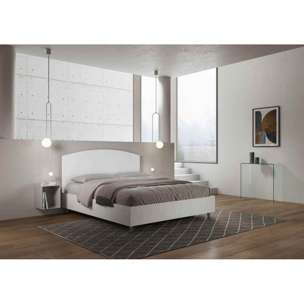 Letto Matrimoniale rivestito in Similpelle – ANTILIA