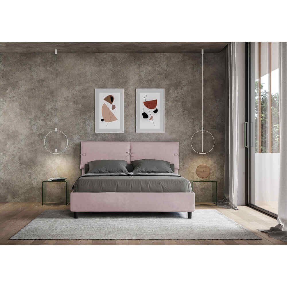 Letto Matrimoniale rivestito in Microfibra – SLEEPER