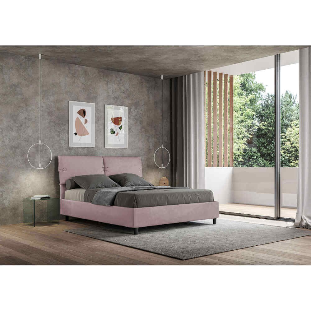 Letto Matrimoniale rivestito in Microfibra – SLEEPER