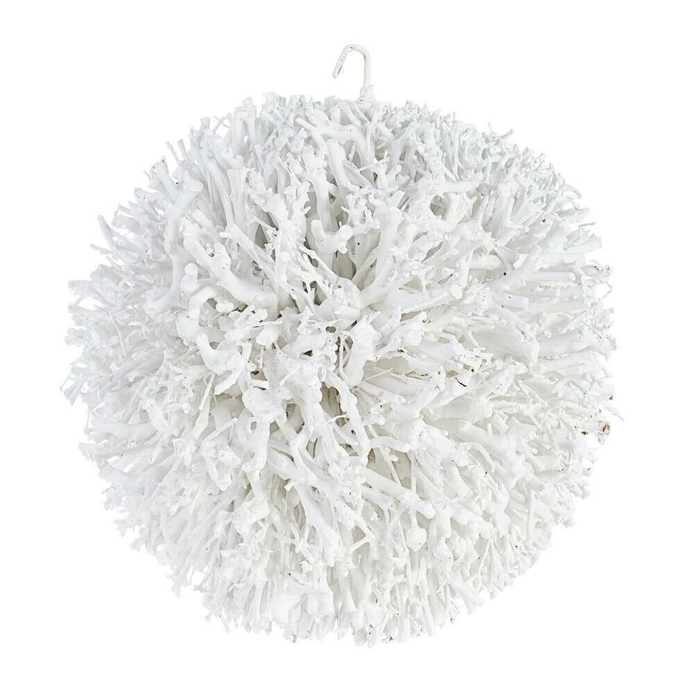 Decorazione Sfera Bianca D38 (4 Pezzi) – NARI