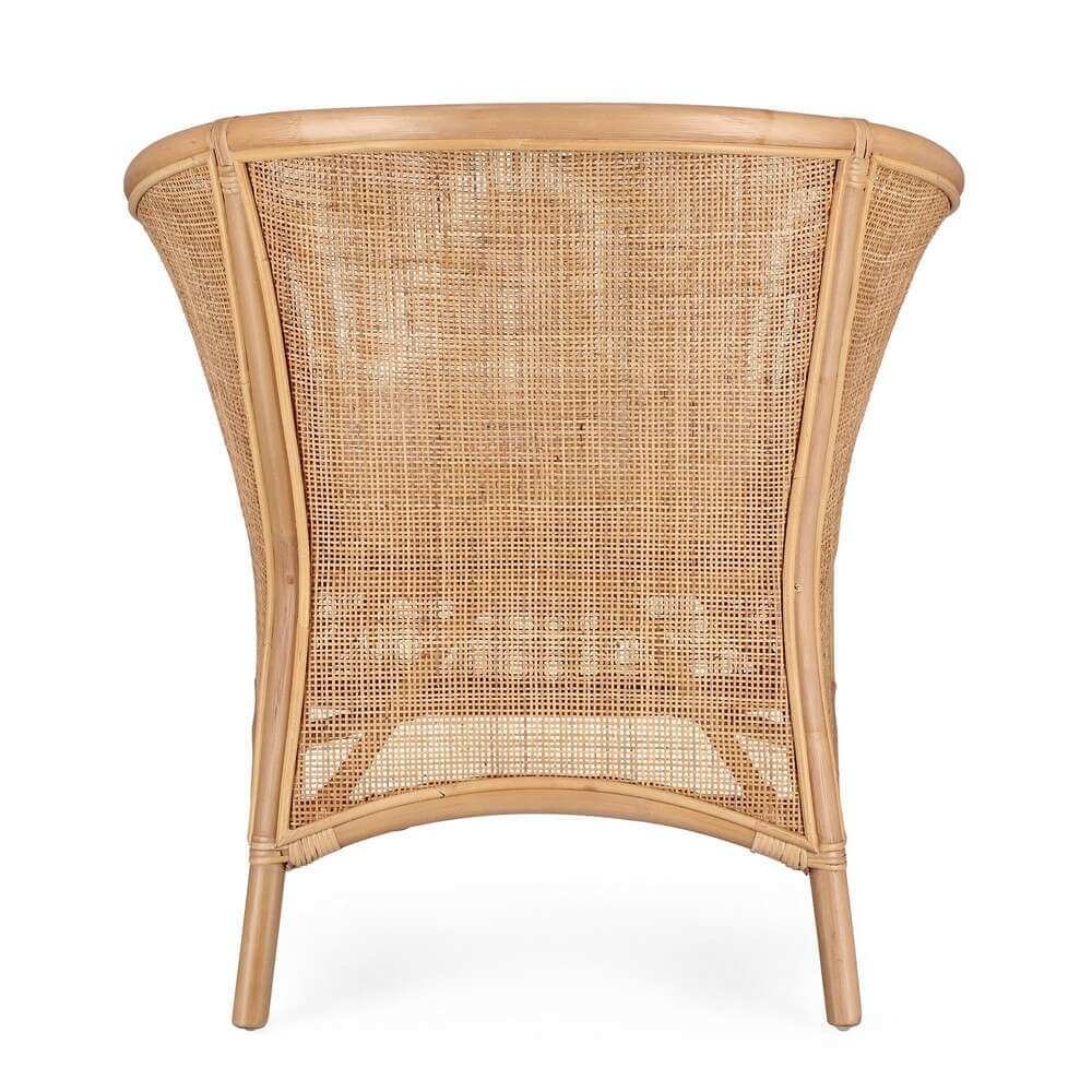 Poltrona in rattan con cuscino – MIRELLA