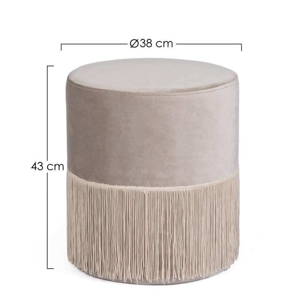 Pouf Grigia Chiaro D38 – MILLER