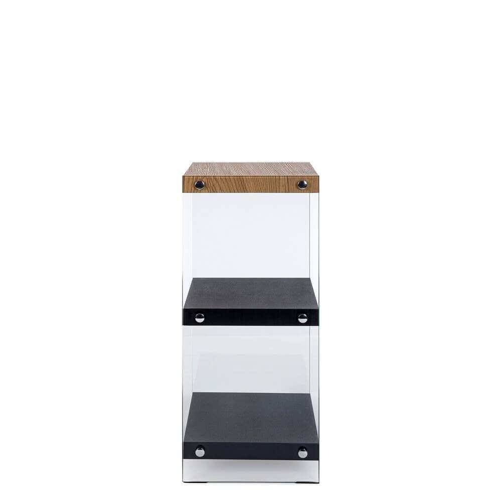 Libreria 3 piani Wood nera – SARA