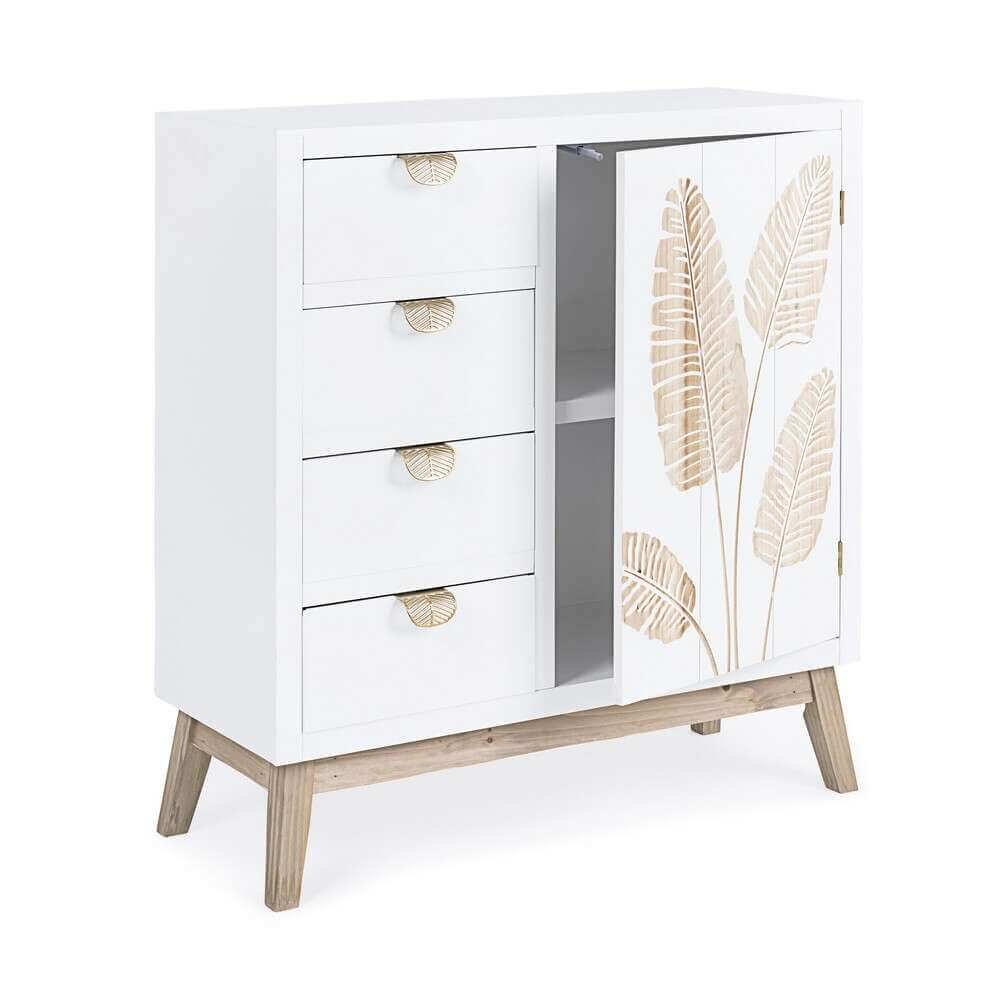 Credenza un’anta 4 cassetti – FLORA